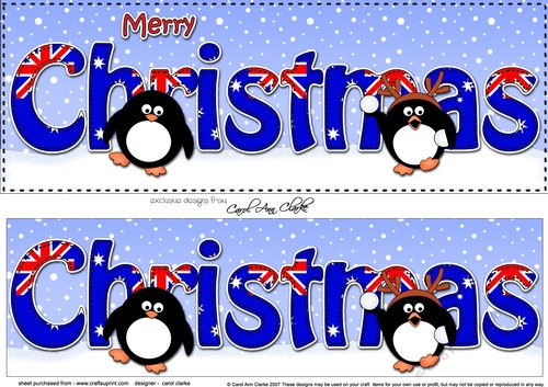Large DL MERRY CHRISTMAS 3D decoupage 