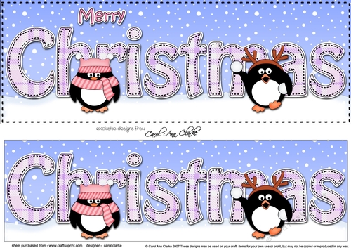 Large DL MERRY CHRISTMAS 3D decoupage 