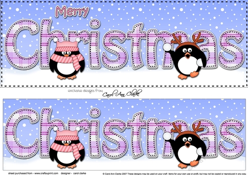 Large DL MERRY CHRISTMAS 3D decoupage 