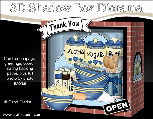 3D Shadow Box Card Mini Kit  -  The Happy Baking Suppplies Shop