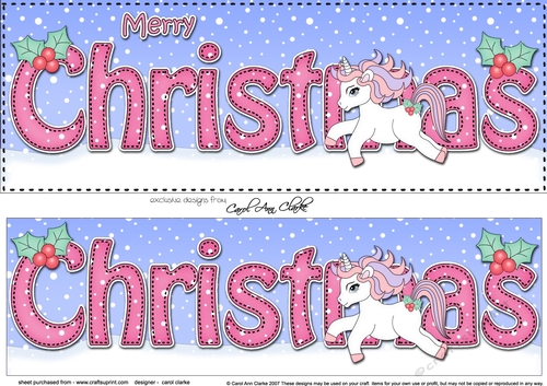 Large DL MERRY CHRISTMAS 3D decoupage 