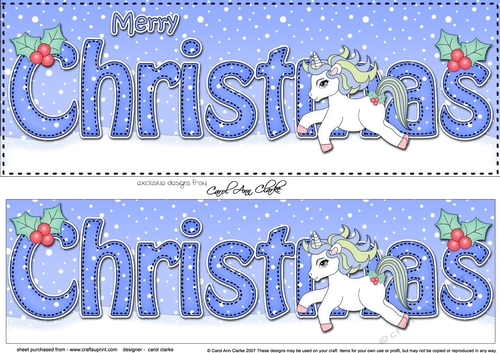 Large DL MERRY CHRISTMAS 3D decoupage 