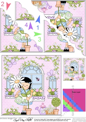 Rose Cottage Girlz Scalloped Corner Stacker