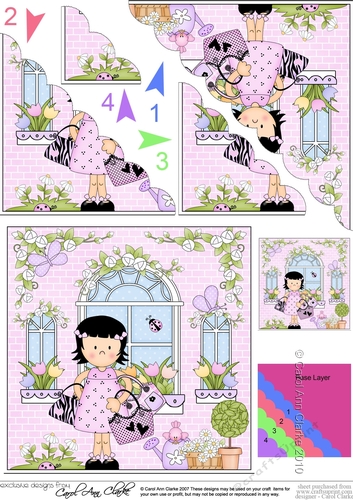 Rose Cottage Girlz Scalloped Corner Stacker