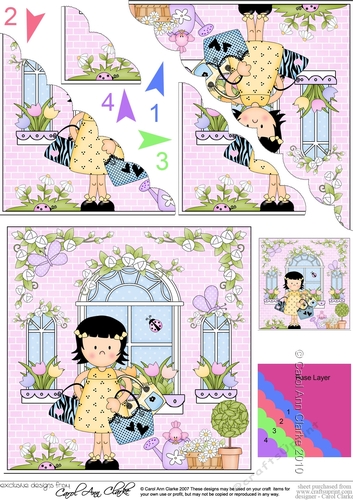 Rose Cottage Girlz Scalloped Corner Stacker