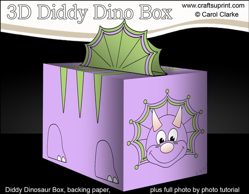 3D Cute Diddy Dino Treat Box Gift Box Mini Kit - Tooth