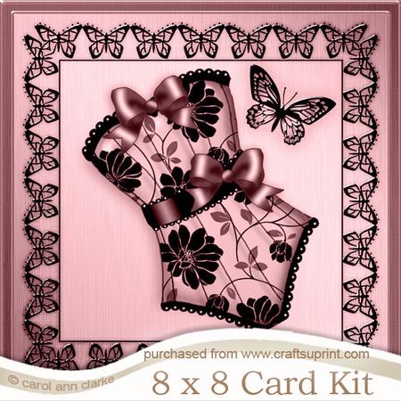 8 x 8 Elegant Boudoir Kit with 3D Decoupage