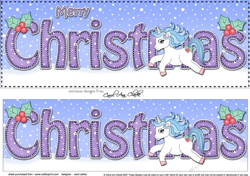 Large DL MERRY CHRISTMAS 3D decoupage 