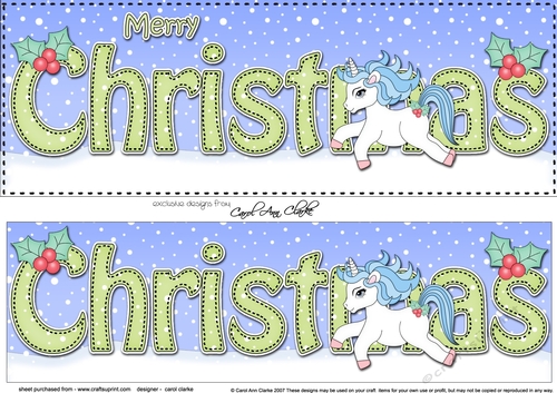 Large DL MERRY CHRISTMAS 3D decoupage 