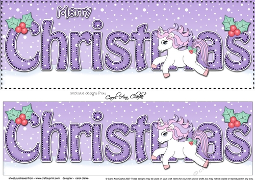 Large DL MERRY CHRISTMAS 3D decoupage 