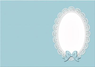 A5 Pearls and Lace Card Front or Insert