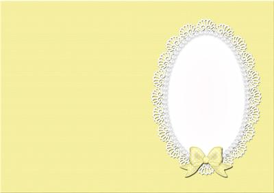 A5 Pearls and Lace Card Front or Insert