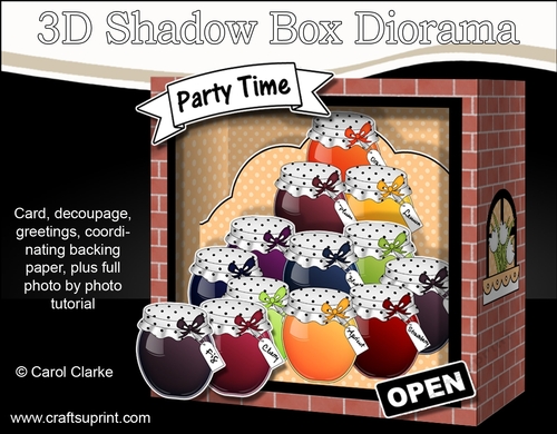 3D Shadow Box Card Mini Kit  -  The Jam & Jelly Artisan Jams & Preserves Shop