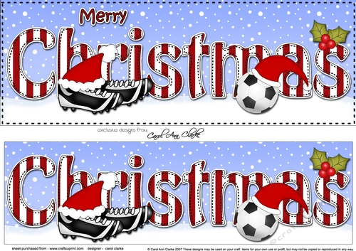 Large DL MERRY CHRISTMAS 3D decoupage 