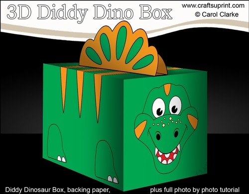 3D Cute Diddy Dino Treat Box Gift Box Mini Kit - Deviant