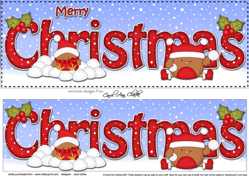 Large DL MERRY CHRISTMAS 3D decoupage 