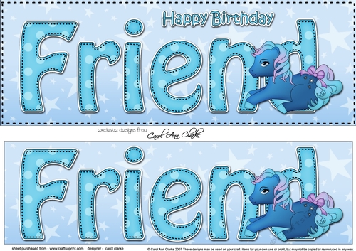 Large DL Happy Birthday NIECE 3D decoupage