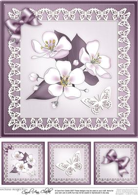 Apple Blossom 8 x 8 Quick Card Topper