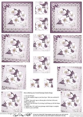 Apple Blossom Twisted Pyramage Sheet