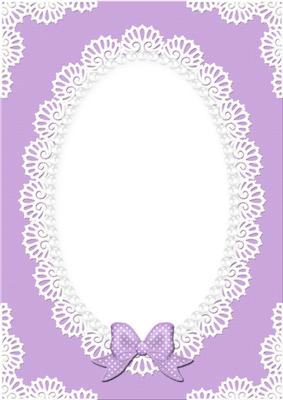 A4 Pearls and Lace Card Front