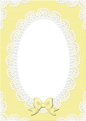 A4 Pearls and Lace Card Front