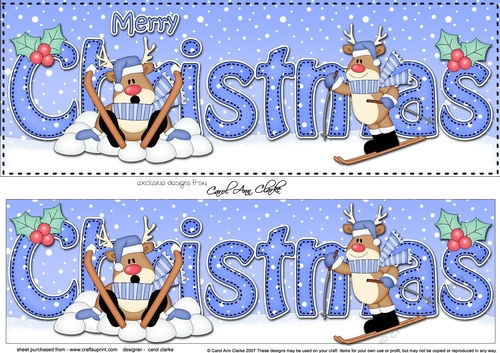 Large DL MERRY CHRISTMAS 3D decoupage 