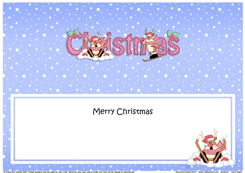 Large DL MERRY CHRISTMAS 3D decoupage 