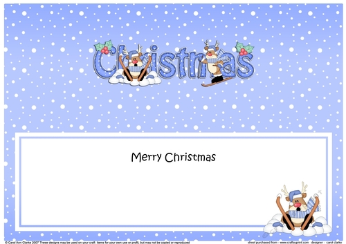 Large DL MERRY CHRISTMAS 3D decoupage 