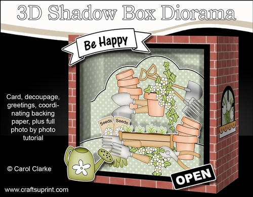 3D Shadow Box Card Mini Kit  -  The Garden Store Gardening Supplies Shop