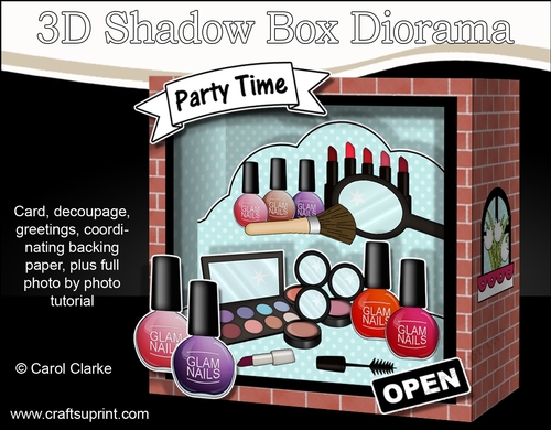 3D Shadow Box Card Mini Kit  -  The Blush Boutique Beauty Shop