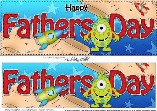 Large DL HAPPY FATHERS DAY 3D decoupage