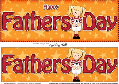 Large DL HAPPY FATHERS DAY 3D decoupage