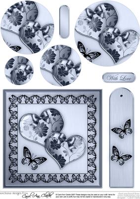 Elegant Romance Quick Card with Circle Pyramage Topper