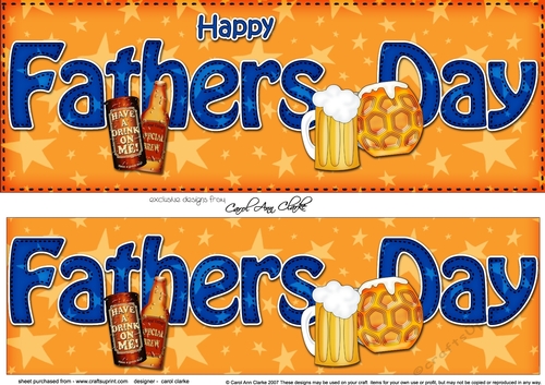 Large DL HAPPY FATHERS DAY 3D decoupage