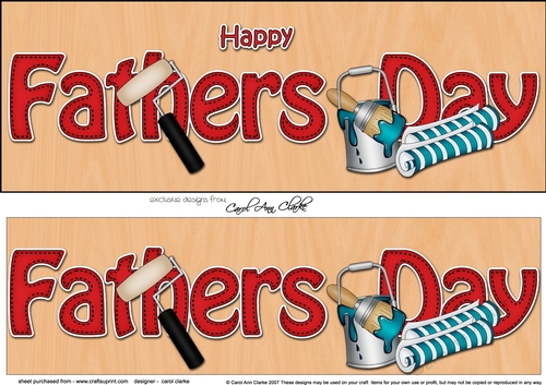 Large DL HAPPY FATHERS DAY 3D decoupage