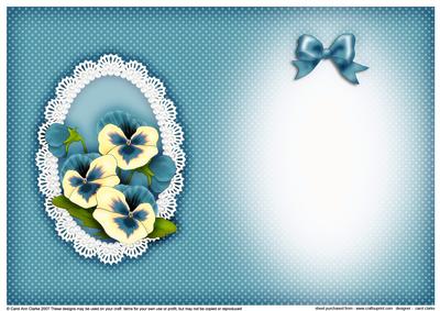 Pansy, Lace and Pearls Matching Insert A5 Portrait