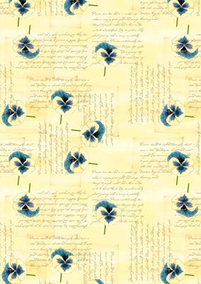 Pansy, Lace and Pearls Matching Backing Paper
