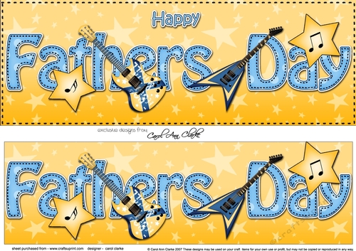 Large DL HAPPY FATHERS DAY 3D decoupage