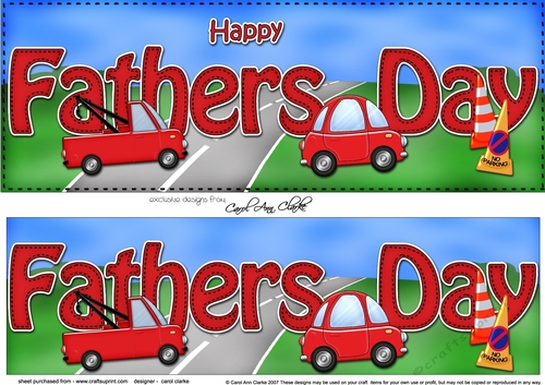 Large DL HAPPY FATHERS DAY 3D decoupage