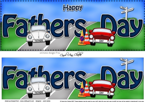 Large DL HAPPY FATHERS DAY 3D decoupage