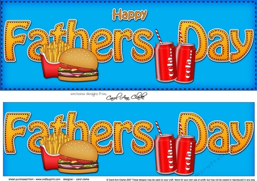 Large DL HAPPY FATHERS DAY 3D decoupage