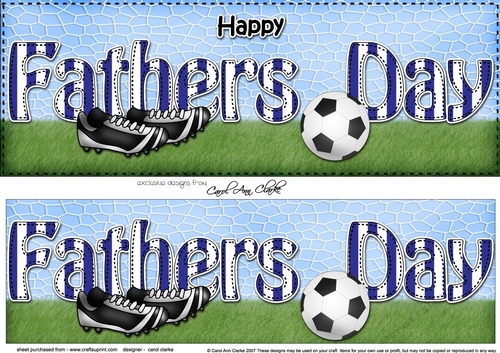 Large DL HAPPY FATHERS DAY 3D decoupage