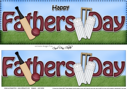Large DL HAPPY FATHERS DAY 3D decoupage