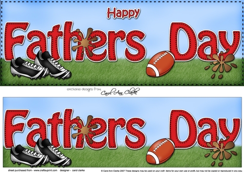 Large DL HAPPY FATHERS DAY 3D decoupage