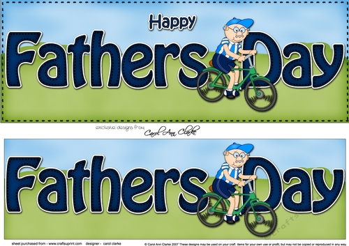 Large DL HAPPY FATHERS DAY 3D decoupage