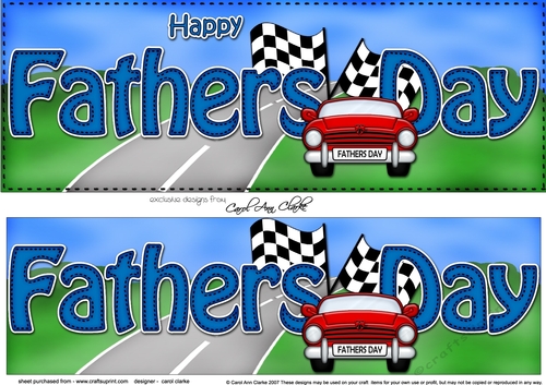 Large DL HAPPY FATHERS DAY 3D decoupage