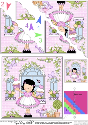 Rose Cottage Girlz Scalloped Corner Stacker