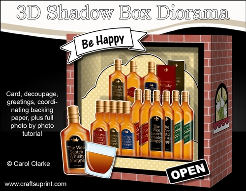 3D Shadow Box Card Mini Kit  -  The Little Whisky Distillery Shop