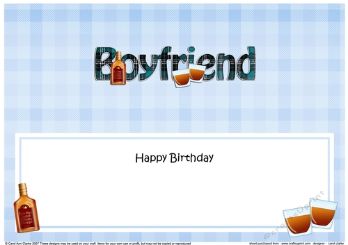 Large DL Happy Birthday BOYFRIEND insert