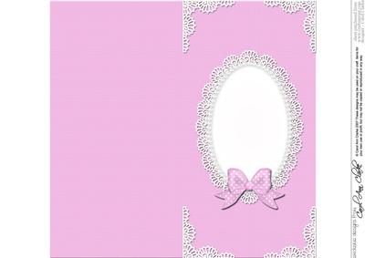 Dl Pearls and Lace Card Front or Insert